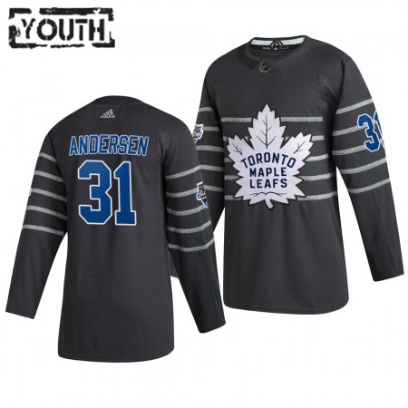 Dresovi Toronto Maple Leafs Frederik Andersen 31 Siva Adidas 2020 NHL All-Star Authentic - Dječji Dresovi Toronto Maple Leafs Frederik Andersen 31 Siva Adidas 2020 NHL All-Star Authentic - Dječji